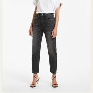 Ksubi Pointer Diablo Barrel Jeans Black Size 23 Womens Relaxed Denim Grunge